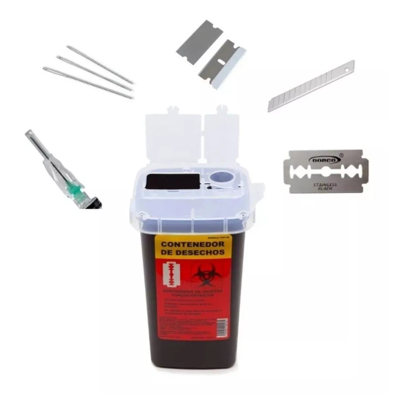 multiimport Kit Barberia Medidas Tapete Contenedor De Navajas 12 Piezas