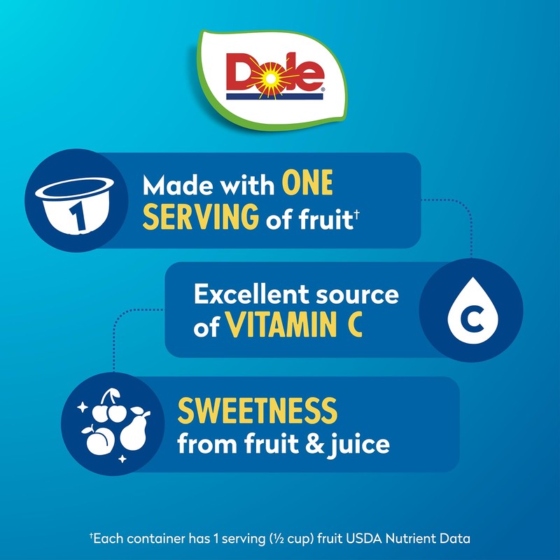 Dole Fruit Bowls Cherry Mixed Fruit in 100% Juice Snacks,