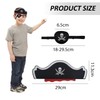 DHSBGWSX 1 x Pirate Eye Patch, 1 x Pirate Hat,