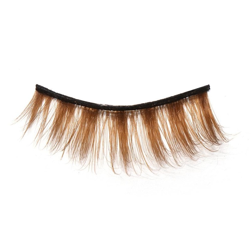 False Eyelashes 10 Pairs Brown Natural Eyelashes Fluffy Cat Eye