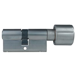 FELGNER Dolomit Knob Cylinder | High-Quality Lock Cylinder Profile Cylinder Door Cylinder with Round Knob | Drill Protection + Pull Protection + Break Protection | Includes 3 Keys and Security Card -