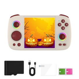 RG Cube Retro Game Console,3.95 Inch IPS Classic System Retro Video Games Consoles,with 128G TF Card,Supports Wireless Networt Handheld Console with 5200mAh Battery Casual Game Console(Gray)