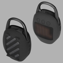 Lebakort Silicone Cover Compatible with JBL Clip 5 Portable Speaker (Black Cover)