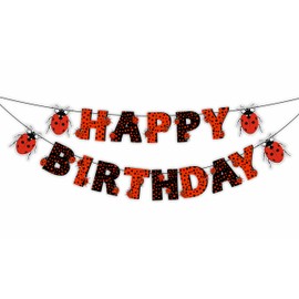 Seyal® Ladybug Happy Birthday Banner