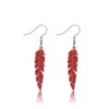 Red Feather Earrings Anime Manga Series Jewelry Anime Merchandise Gift