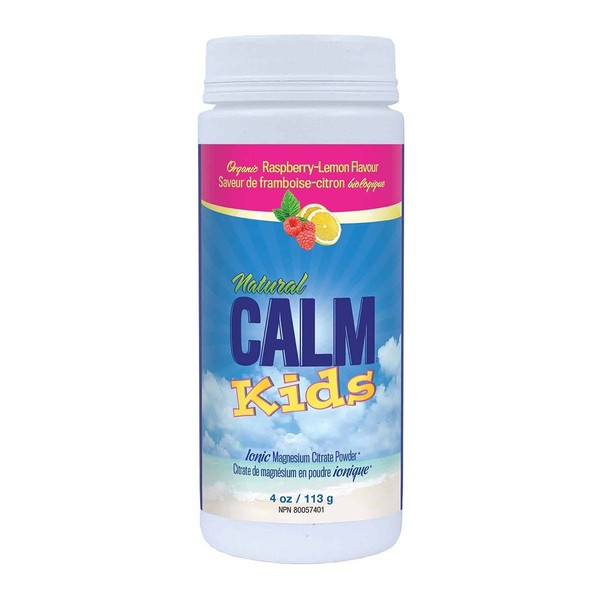 Natural Calm Kids Magnesium Raspberry Lemon 4 oz