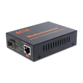 6COMGIGA 10G SFP to RJ45 Fiber Media Converter, 1x 1000M/2.5G/5G/10GBase-T Auto-Negotiation RJ45 Slot to 1x 10GBase-X SFP+ Slot,Support 10GBase-SR/LR/ER/ZR Transceiver
