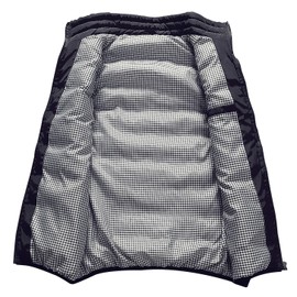 Vcansion Men's Outdoor Casual Stand Collar Vest Padded Jacket Coat Vest Blue M