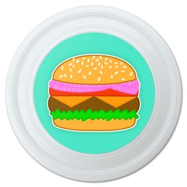 GRAPHICS & MORE Simple Summer Hamburger Novelty 9" Flying Disc