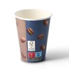 BIOZOYG Printed Paper Cups, Pack of 50, 300 ml /