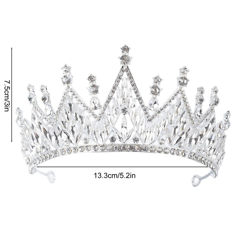 Women Wedding Crown Exquisite Rhinestone Bride Crown Hair Accessories for