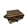 Paquete 6 portavasos Pack con diseño de pallets palets tarima