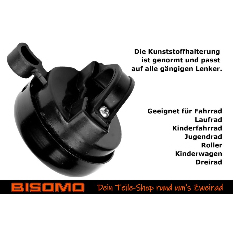 Bicycle Bell 54 mm Bicycle Bell Bike Ring Bell Black