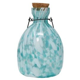 Blue and White Hanging Glass Wasp Trap