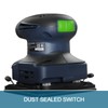 ZEITE 2.4 Amp 1/4 Sheet Sander with 12Pcs Sandpapers, Electric