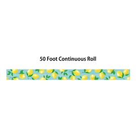Teacher Created Resources Lemon Zest Straight Rolled Border Trim - 50ft - Decorate Bulletin Boards, Walls, Desks, Windows, Doors, Lockers, Schools, Classrooms, Homeschool & Offices