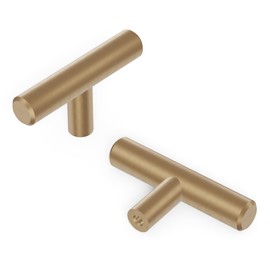 Hickory Hardware Bar Pulls Collection T-Knob 2-3/8 Inch x 1/2 Inch Champagne Bronze Finish