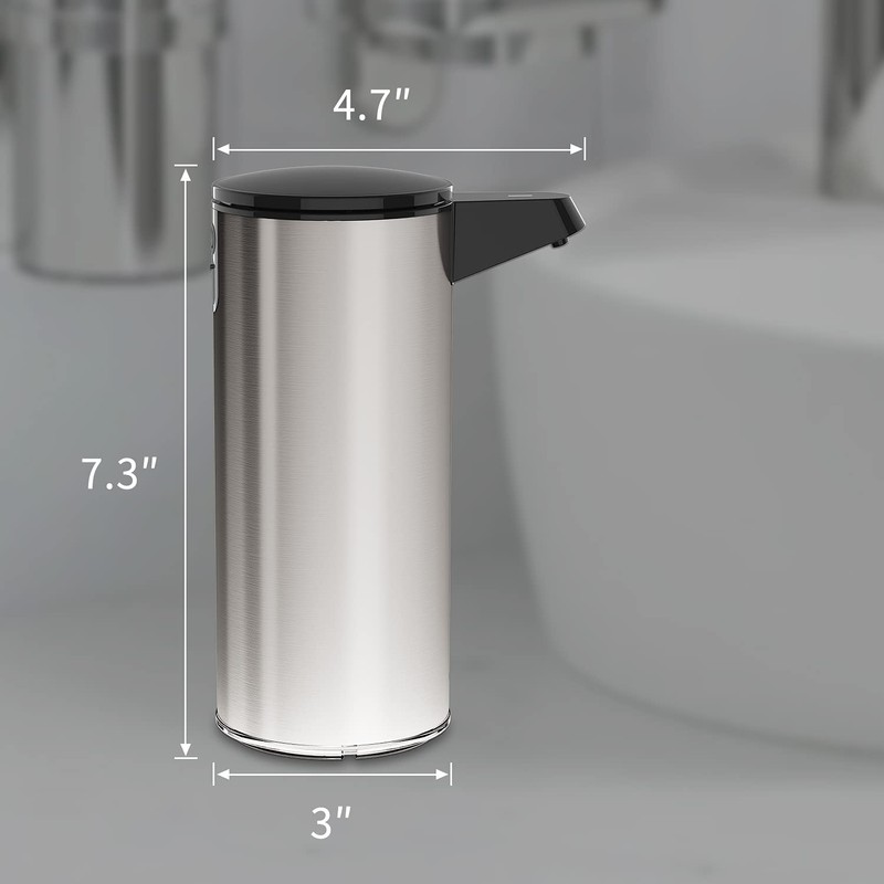 AIKE Soap Dispenser Automatic Stainless Steel with Infrared Sensor, 280
