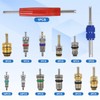102Pcs Auto Air Conditioning Valve Core Accessories Kit A/C R12