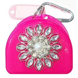 Zumoe Decorated Mouthguard Case - Crystal Waters - Pink