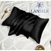 LanSilk Silk Pillowcase Eye Mask: 100% Natural Silk Travel Gift
