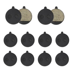 5 Pairs of Round Bicycle Brake Pads, Disc Brake Pads for Mountain Bike, Semi-Metallic Disc Brake Pads, High-Quality Disc Brake Pads, Disc Brake Accessories for Electric Bike, Good Abrasion Resistance