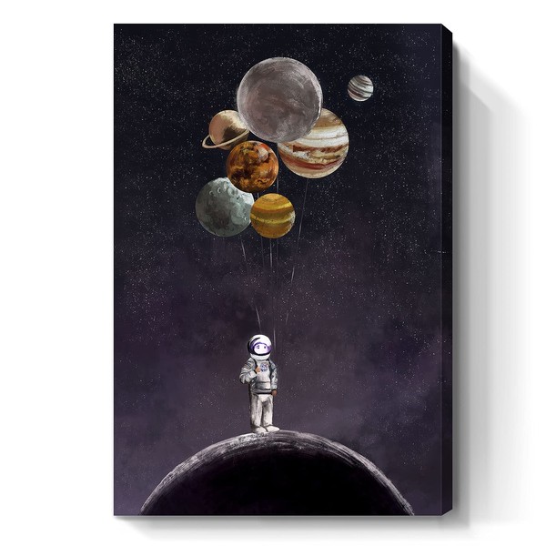 Large Inspirational Wall Art for Living Room Outer Space Wall