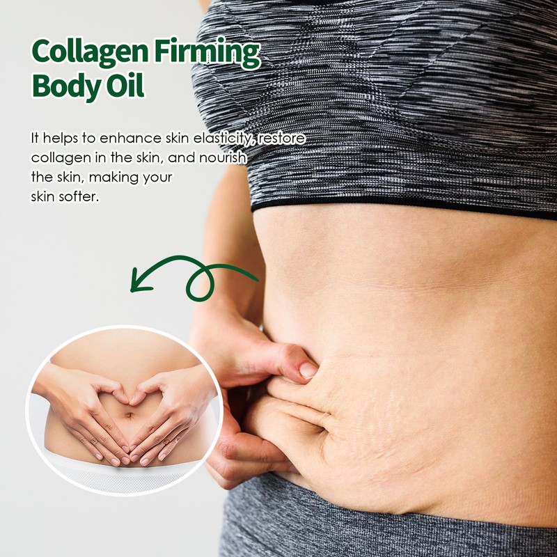 3 oli per il corpo al collagene, olio per il