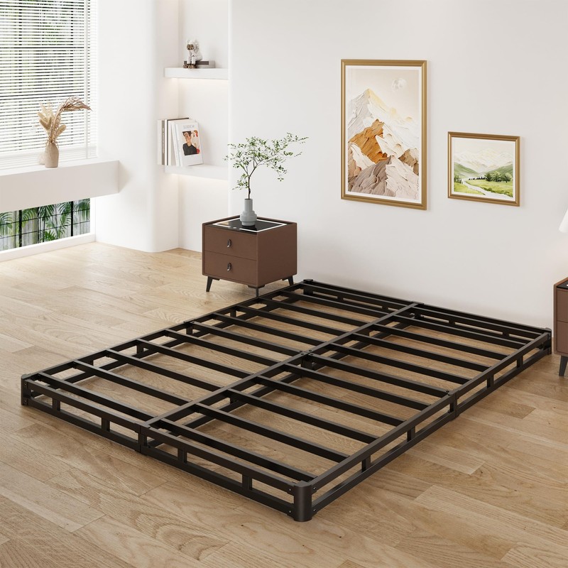 Lutown-Teen 3 Inch Queen Box Spring Low Profile, Heavy Duty