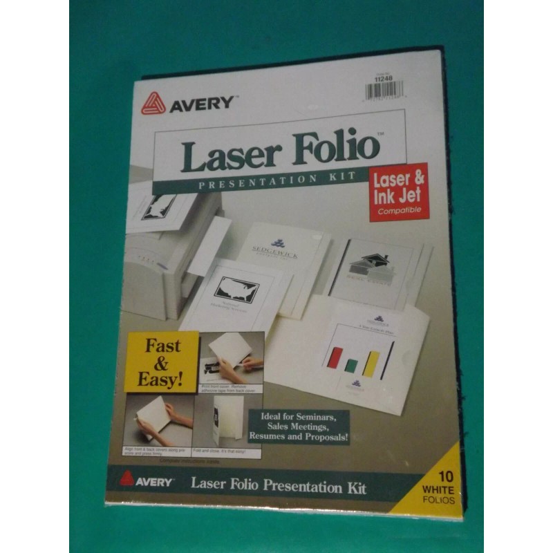 Avery Laser Folio Presentation Kits (10 pack)