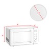 Nightcore Countert Retro Microwave Oven, Large 0.7Cu.ft, 700-Watt, Cold Rolled