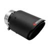 FAIZJUNBEN carbon fiber exhaust tip intake 2.5 inch outlet 3.5