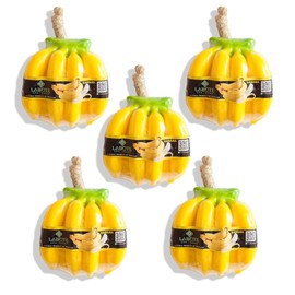 LABOTE Handmade Thai Organic Natural Soap Banana with Typical Scent, Pack of 5