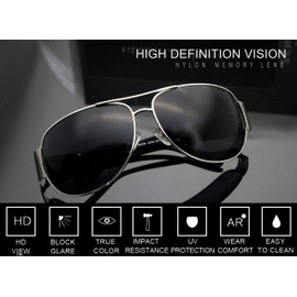 Men driving sunglasses UV protection retro decent dragon design sunglasses classic big silver frame sun glasses