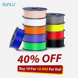 SUNLU PLA Super vibrant colors Tangle-Free PLA 1.75mm 1KG | ±0.02mm High Precision | No-Clog Filament for Smooth 3D Prints Perfect for Beginners & Pros:_HSPLA+-Grey-1KG