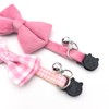 2 Pcs Kitten Bow Tie Collar with Bell Cute Cat