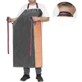 ETBOL Thick Rubber Apron,Professional Waterproof Chemical Oil Resistant Aprons for Dishwashing,Dog Grooming,Butcher(1 pack)