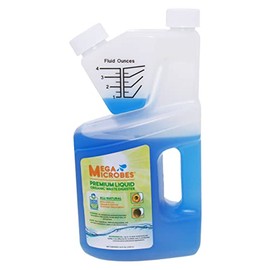 MegaMicrobesNo-Mixing Liquid Drain, Septic, Trap and Pump Treatment, 64-32 Ounces in Convenient 32-64 oz Bottles (32)