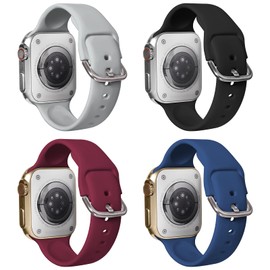 Watch Sport Band for Smart Watch Bands for Women 38mm 40mm 41mm 42mm 44mm 45mm for Women Compatible with iWatch Series Ultra 8 7 6 5 4 3 2 1 SE SmartWatch Band Accessories (38mm/40mm/41mm, Midnight