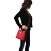 AMBRA Moda GL007 Women's Real Leather Handbag Shoulder Bag Citybag