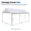 10x20 Canopy Replacement Cover,Carport Replacement Canopy Top for 10' x