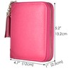 Easyoulife Womens Credit Card Holder Wallet Zip Leather Card Case