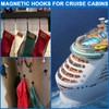 LOVIMAG Magnetic Hooks for Cruise Cabins,110Lbs Black Swivel Magnet Hooks,Heavy