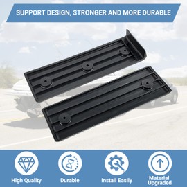 NICERINC Boat Trailer Bunk Slide Pads and Boat Trailer Glide Bunk Enders，Boat Trailer Bunk for Launching & Loading Boat on/Off Trailer Easier,Boat Trailer Bunk Slicks （Black,3" x 10"