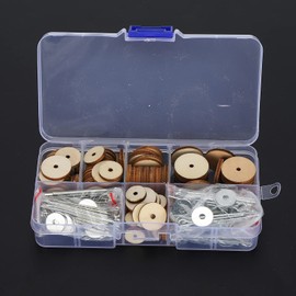 SEAFRONT 50 Set Doll Joint Bolt Washers Set Movable Engage Doll Making Joints Cotter Pin Animal Bear Doll Wood Skeleton Joints for Teddy Bear Doll