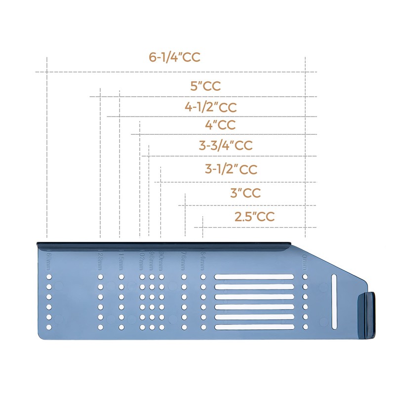 Ravinte Cabinet Handle Template Tool Drawer Knob Pull Drill Mounting