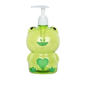 Hand Soap Dispenser Plastic Frog Soap Dispenser Kids Cute Pump Liquid Sanitizer Bottle Small Cartoon Funny Animal Countertop Dispenser for Bathroom Kitchen Office Toilet Hotel (Frog, 250ml)