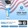 WINGSOL Jumbo Under Sink Water Filter Replacement, 5-in-1, Long-lasting, Reduces