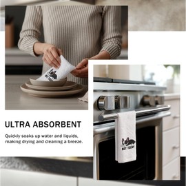 DOFQZ not Today Funny Boston Terrier Kitchen Towels, Boston Terrier Gifts Hand Towels for Bathroom, Boston Terrier Gifts for Women Decorative Tea Towels Dish Towels, Boston Terrier Decor, 16x24 Inch