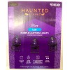 Haunted Living LED 8 ct 2.5" Metal Lantern Bat Purple